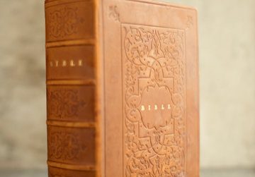An open Bible prepared for lectio divina